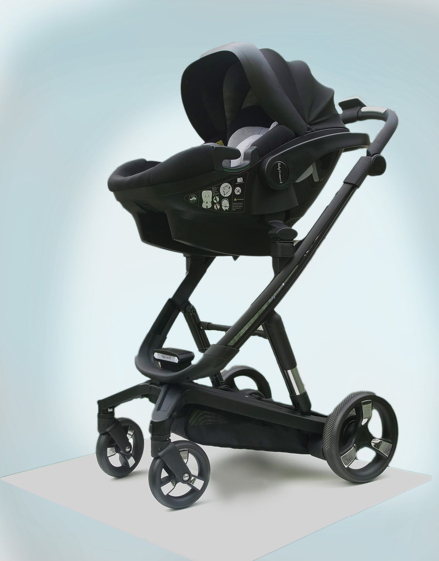 Poussette Électrique Pliable 1 Place - Poussette Bébé 0 à 4 ans - Avec Moteur Électrique & Batterie Rechargeable - Frein de Parking - Écran de contrôle - F1S - BabyTrolem